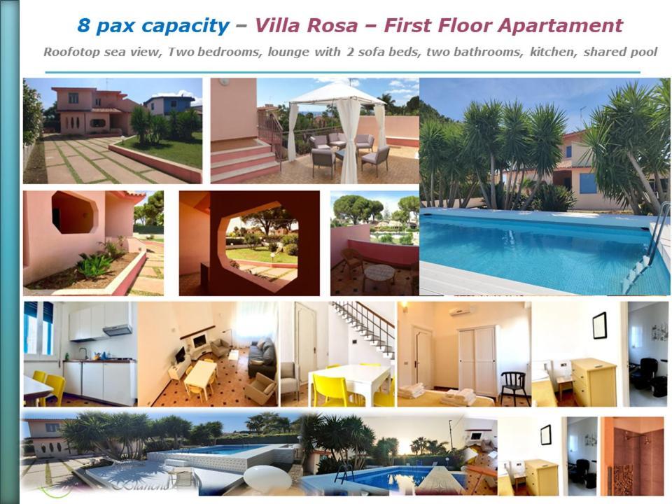 Pool Seaside Relais - Ville Ninfea, Marea, Rosa E Cassiopea Fontane Bianche Zewnętrze zdjęcie