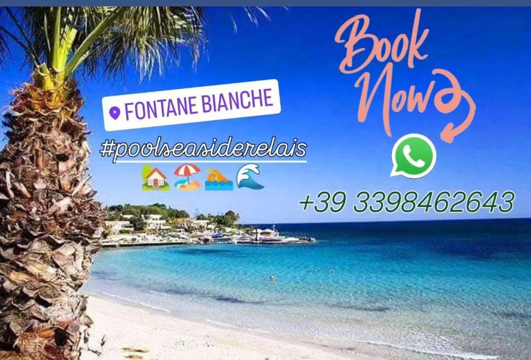 Pool Seaside Relais - Ville Ninfea, Marea, Rosa E Cassiopea Fontane Bianche Zewnętrze zdjęcie